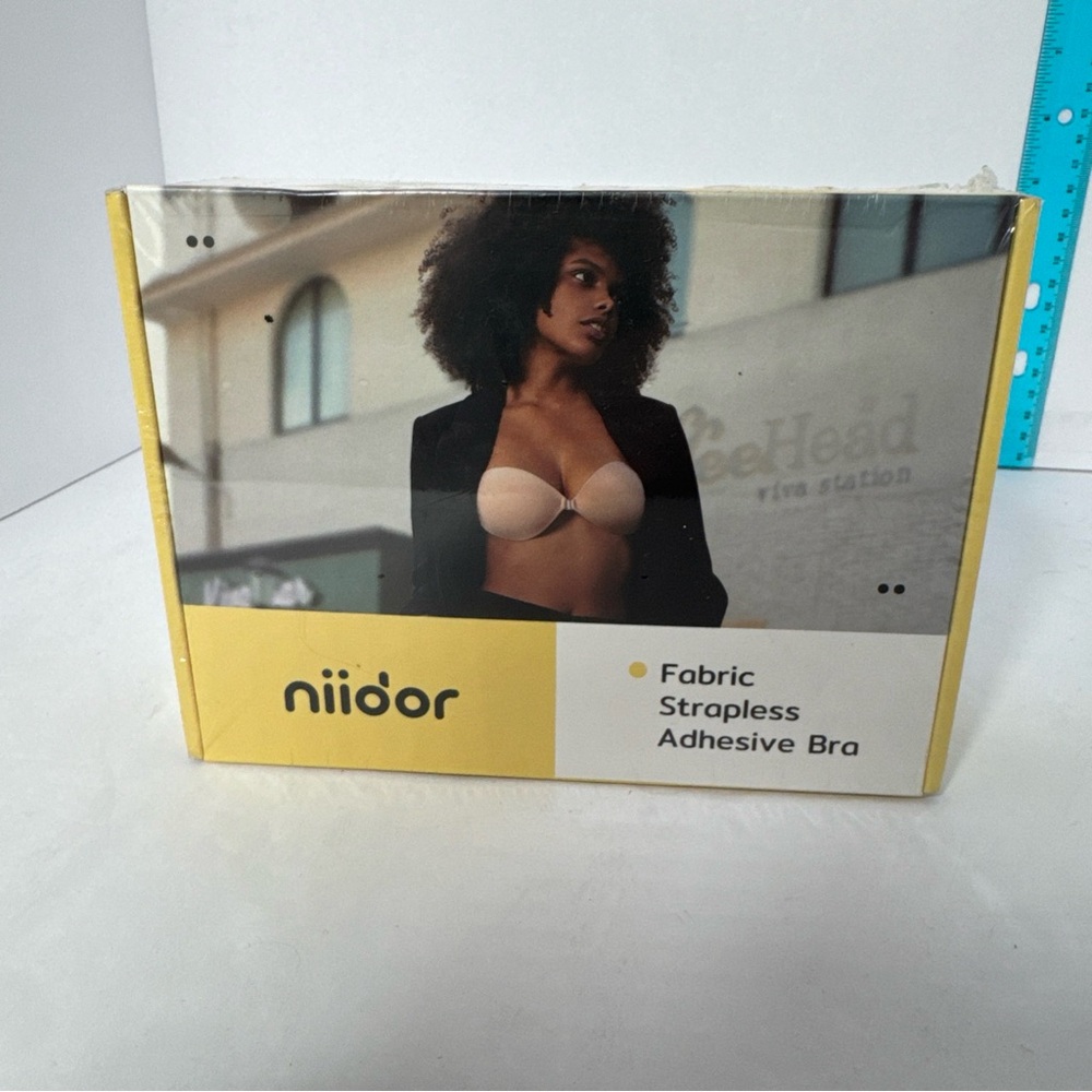 Beige Strapless Adhesive Bra
